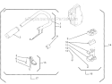 Handle Assembly Diagram and Parts List for  Shindaiwa Hedge Trimmer