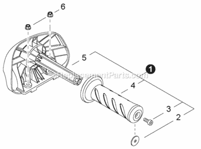 Front_Handle Diagram and Parts List for T22712001001 - T22712999999 Shindaiwa Hedge Trimmer