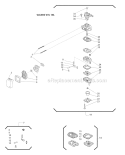 Carburetor Diagram and Parts List for 2000303 and Up Shindaiwa Trimmer