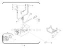 Fuel Tank Diagram and Parts List for 2000303 and Up Shindaiwa Trimmer
