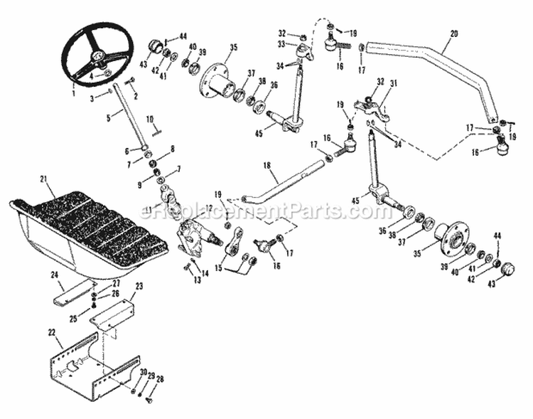Part Location Diagram of 1686712SM Simplicity Seat Assembly.