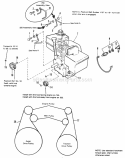 Engine Group Diagram and Parts List for  Simplicity Snow Blower