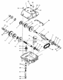 Peerless Transmission Model 700-027 Diagram and Parts List for  Simplicity Snow Blower