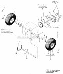 Wheels  Traction Drive Group Diagram and Parts List for  Simplicity Snow Blower
