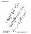 Power Steering Valve Service Parts Diagram and Parts List for  Simplicity Lawn Tractor