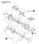Rear Axle  Differential Group Diagram and Parts List for  Simplicity Lawn Tractor