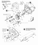 Transmission Group Diagram and Parts List for  Simplicity Lawn Tractor