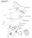 Clutch  Brake Group Diagram and Parts List for  Simplicity Lawn Tractor