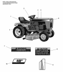 Decals - Safety  Common Diagram and Parts List for  Simplicity Lawn Tractor