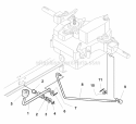 Transmission Differential Lock Group (D985516) Diagram and Parts List for  Simplicity Lawn Tractor