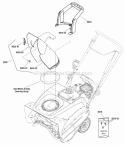 Chute Group - Manual (989289) Diagram and Parts List for  Simplicity Snow Blower