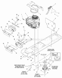 Engine Group - Electric Clutch 44  50 (986840 987058 987059 987199) Diagram and Parts List for  Simplicity Lawn Tractor