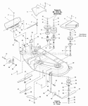54 Mower Deck - Housing Arbors  Blades Group (986820 987112) Diagram and Parts List for  Simplicity Lawn Tractor