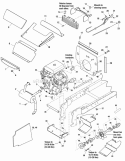 Engine Group - 27Hp Kohler (986321) Diagram and Parts List for  Simplicity Lawn Tractor