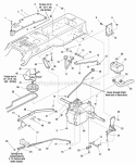 Transmission Group (986602 987529) Diagram and Parts List for  Simplicity Lawn Tractor