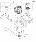 Engine Group - Briggs  Stratton Diagram and Parts List for  Simplicity Lawn Tractor