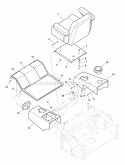 Seat Floor  Control Cover Group (7010Sfcg) Diagram and Parts List for  Simplicity Lawn Tractor