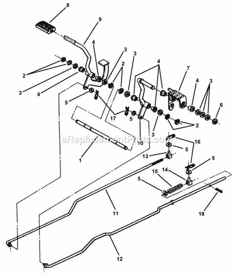 Part Location Diagram of 7047120YP Snapper Pedal