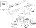 Hydraulic System Diagram and Parts List for 1982 Toro Lawn Tractor