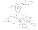 Exhaust System Diagram and Parts List for 1982 Toro Lawn Tractor