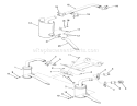 Exhaust System Diagram and Parts List for 1981 Toro Lawn Tractor