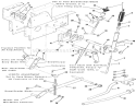 Lift Linkage Diagram and Parts List for 1983 Toro Lawn Tractor