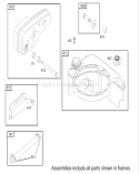 Muffler and Fuel Tank Diagram and Parts List for 230000001-230999999 - 2003 Toro Lawn Mower