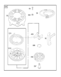 Starter Assembly Diagram and Parts List for 230000001-230999999 - 2003 Toro Lawn Mower