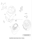 Blower Housing Assembly Diagram and Parts List for 230000001-230999999 - 2003 Toro Lawn Mower