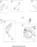 Muffler and Fuel Tank Assembly Diagram and Parts List for 290000001-290999999 - 2009 Toro Lawn Mower