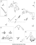 Governor, Controls and Ignition Assembly Diagram and Parts List for 290000001-290999999 - 2009 Toro Lawn Mower