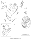 Blower Housing Assembly Diagram and Parts List for 290000001-290999999 - 2009 Toro Lawn Mower