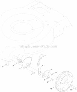 Front_Wheel_And_Height-Of-Cut_Assembly Diagram and Parts List for 314200001 - 314999999 Toro Lawn Mower