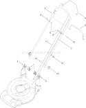 Handle Assembly Diagram and Parts List for 310000001-310006219 - 2010 Toro Lawn Mower