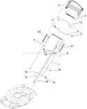 Handle Assembly Diagram and Parts List for 290000001-290999999 - 2009 Toro Lawn Mower