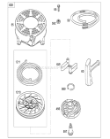 Starter Assembly Diagram and Parts List for 290000001-290999999 - 2009 Toro Lawn Mower