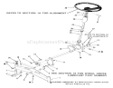 Front Axle and Steering Diagram and Parts List for 1983 Toro Lawn Tractor