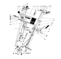 Handle Assembly Diagram and Parts List for 7000001-7999999 - 1987 Toro Snow Blower