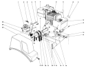 Engine Diagram and Parts List for 8000001-8999999 - 1988 Toro Snow Blower