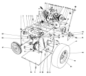 Traction Assembly Diagram and Parts List for 1000001-1999999 - 1991 Toro Snow Blower