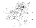 Traction Assembly Diagram and Parts List for 39000001-39999999 - 1993 Toro Snow Blower