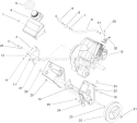 Engine and Frame Assembly Diagram and Parts List for 250000001-250999999 - 2005 Toro Snow Blower