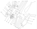 Impeller Drive Assembly Diagram and Parts List for 250000001-250999999 - 2005 Toro Snow Blower