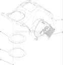 Upper Shroud Assembly Diagram and Parts List for 280000001-280999999 - 2008 Toro Snow Blower
