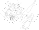 Impeller Drive Assembly Diagram and Parts List for 290000001-290999999 - 2009 Toro Snow Blower
