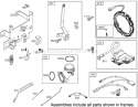 Governor Assembly Diagram and Parts List for 250000001-250999999 - 2005 Toro Lawn Tractor