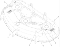 50in Deck Assembly Diagram and Parts List for 270000001-270999999 - 2007 Toro Lawn Tractor