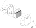 Air Intake and Filtration Assembly Diagram and Parts List for 270000001-270999999 - 2007 Toro Lawn Tractor