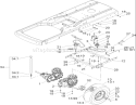 Hydro and Belt Drive Assembly Diagram and Parts List for 240000001-240999999 - 2004 Toro Lawn Tractor