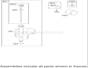 Oil Filter, Tube and Pump Assembly Diagram and Parts List for 240000001-240999999 - 2004 Toro Lawn Tractor